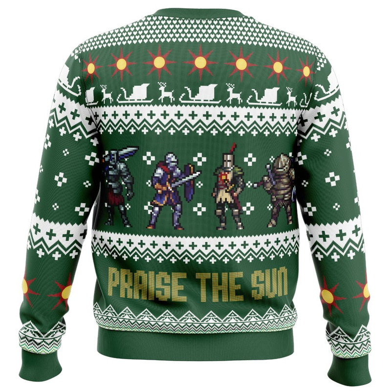 Souls Squad Dark Souls All Over Print Ugly Hoodie 3D Zip Hoodie 3D Ugly Christmas Sweater 3D Fleece Hoodie