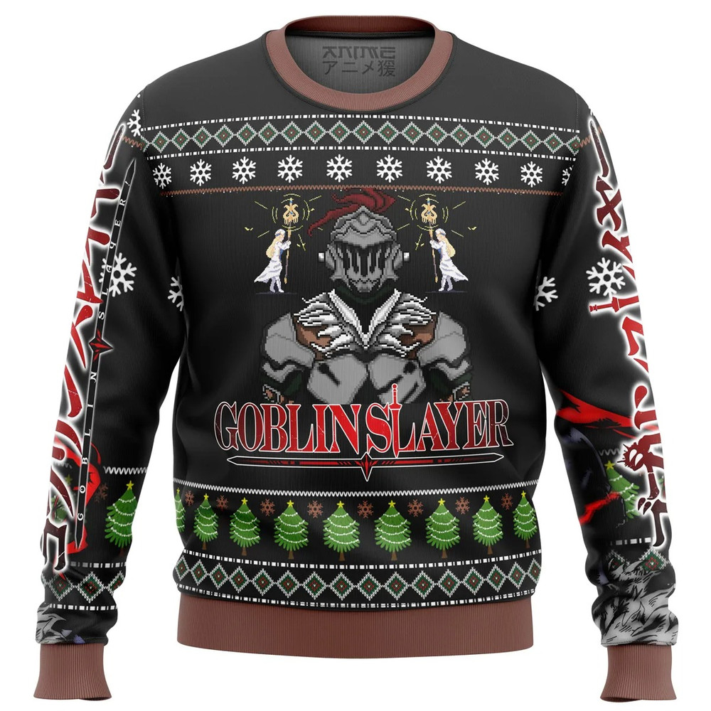 Goblin slayer 2 All Over Print Ugly Hoodie 3D Zip Hoodie 3D Ugly Christmas Sweater 3D Fleece Hoodie