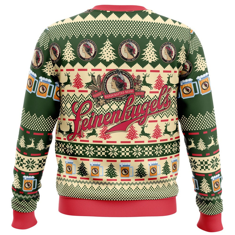 Leinenkugel's Beer All Over Print Ugly Hoodie 3D Zip Hoodie 3D Ugly Christmas Sweater 3D Fleece Hoodie