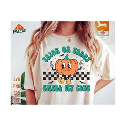 trick or treat smell my feet svg, funny halloween svg, halloween pumpkin, retro halloween png, trick or treat svg, halloween shirt svg