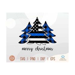 blue line christmas tree svg, police officer christmas svg, thin blue line svg, merry christmas svg, christmas tree svg, police chistmas svg