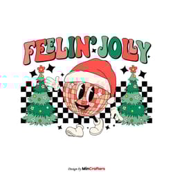 retro feelin joly disco ball christmas tree svg cricut files