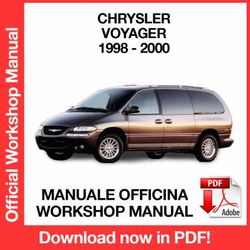 WORKSHOP MANUAL SERVICE REPAIR CHRYSLER VOYAGER (1998-2000) (EN)