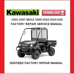 2001-2007 KAWASAKI MULE 3000 GAS 4X4 Factory Service Repair Manual pdf Download