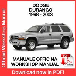 WORKSHOP MANUAL SERVICE REPAIR DODGE DURANGO (1998-2003) (EN)