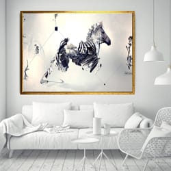 african art, african woman canvas wall art, ethnic home decor, office decor, ready to hang