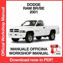 WORKSHOP MANUAL SERVICE REPAIR DODGE RAM 1500 BR BE (2001) (EN)