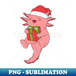 Christmas Axolotl - Professional Sublimation Digital Download - Capture Imagination with Every Detail