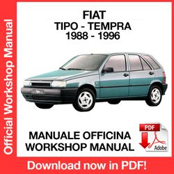 WORKSHOP MANUAL SERVICE REPAIR FIAT TIPO - TEMPRA (1988-1996) (EN)