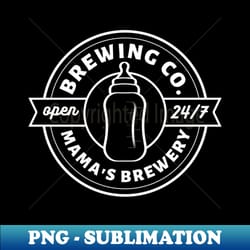 mamas boobery breastfeeding brewery new mom brewing co - high-quality png sublimation download - perfect for personalization