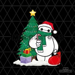 Funny Baymax Christmas Family Disney PNG Download File