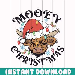 funny cow mooey christmas svg cutting digital file