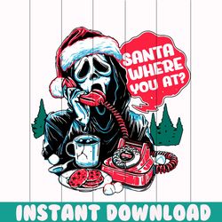 funny santa where you at svg graphic design file