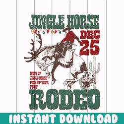 cowboy christmas giddy up jingle horse rodeo svg file