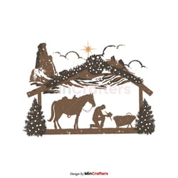 praying cowboy christmas religious christian svg cricut files