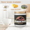 Jurassic Park Candle, Soy Wax, Scented, Frosted Glass Candle Cup - Large Size.png