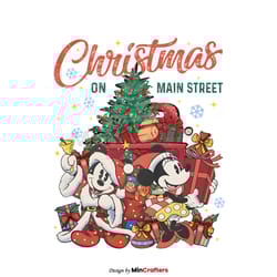 disney christmas on main street png sublimation download