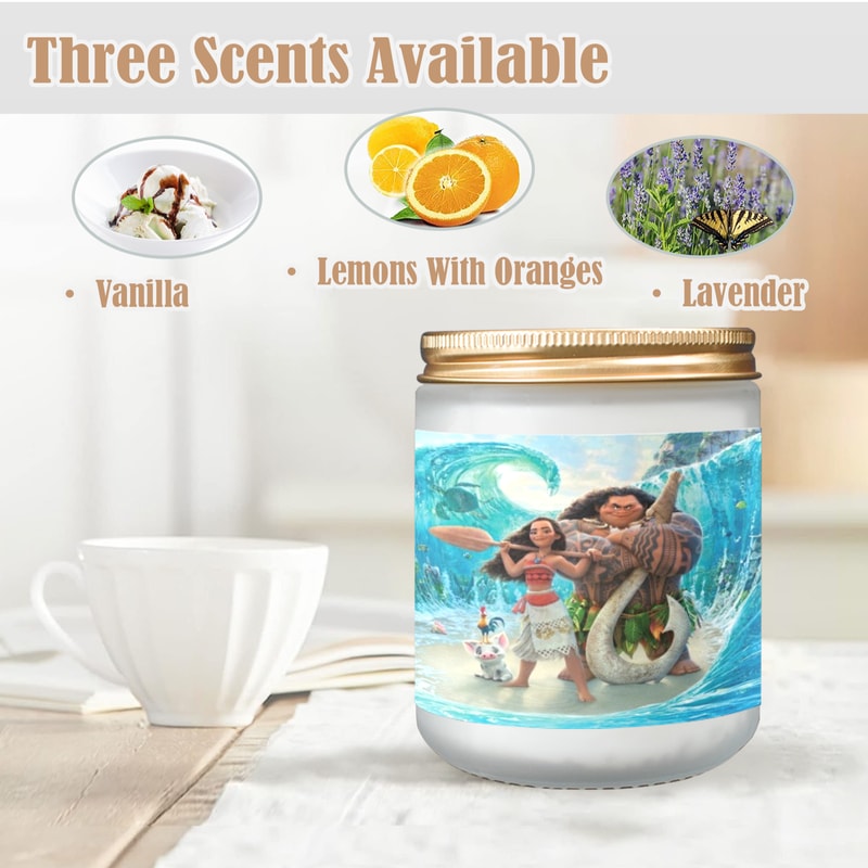 Moana Candle, Soy Wax, Scented, Frosted Glass Candle Cup - Large Size.png