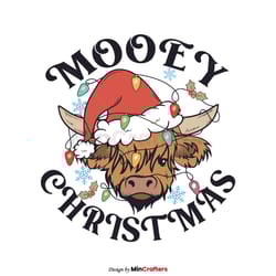 funny cow mooey christmas svg cutting digital file