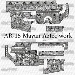AR-15 Mayan Aztec work A-002