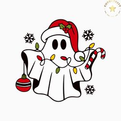 Spooky Christmas Santa Ghost SVG Cutting Digital File