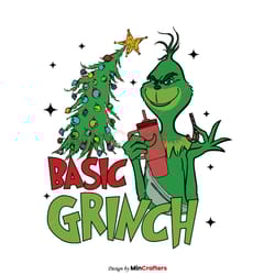 basic grinch boojee stanley christmas tree svg cricut files