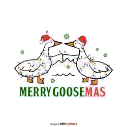 merry goosemas funny goose bump png download