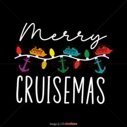 merry cruisemas family vacation svg digital cricut file