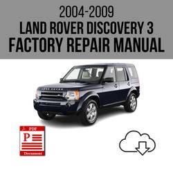 Land Rover Discovery 3 2004-2009 Workshop Service Repair Manual Download