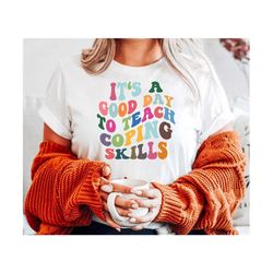 good day to teach coping skills svg, school svg, counselor svg, therapist svg, therapist svg, school worker svg, wavy stacked svg png pdf