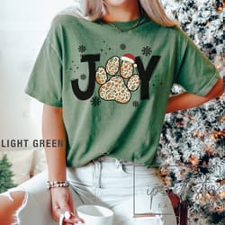 dog paw christmas t-shirt, christmas gift fir cats lovers, christmas cats shirt, joyful holiday shirt, chrisymas party t