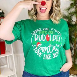 give like santa, love like jesus t-shirt