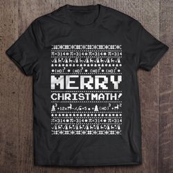 merry christmath funny math teacher christmas sweater tshirt gift