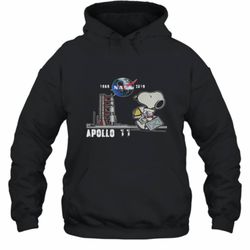 nasa 1969 2019 apollo 11 astronaut snoopy shirt hoodie