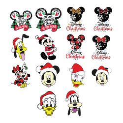 disney mickey christmas bundle svg, mouse christmas svg, disney svg, logo christmas svg, instant download