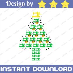 sewing machine christmas tree svg, sewing christmas svg, christmas tree sewing svg, circut, cutting file, silhouette, cl