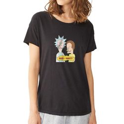 beavis and butthead parody rick and morty women&8217s t shirt