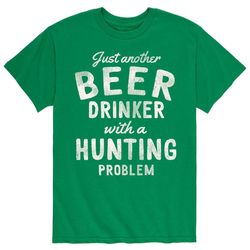beer drinker hunting problem &8211 men&8217s short sleeve t-shirt