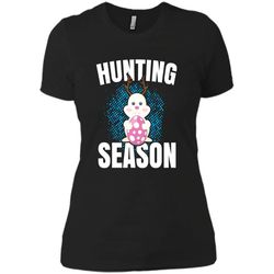 hunting season cute bunny funny easter t shirt next level ladies boyfriend tee