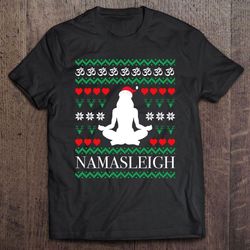 namasleigh yoga christmas shirt