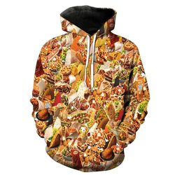 taco bell collage 3d hoodie