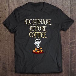 nightmare before coffee jack skellington t-shirt