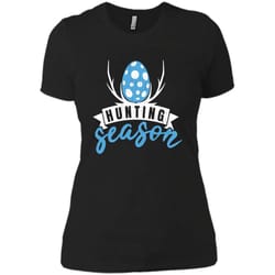 hunting season cute bunny funny easter t shirt1 next level ladies boyfriend tee