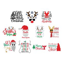 bundle christmas svg, merry christmas svg, christmas svg, santa svg, jesus svg, logo christmas svg, instant download