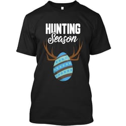 hunting season cute bunny funny easter t-shirt boys girls custom ultra cotton