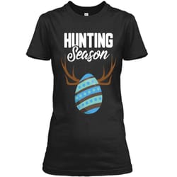 hunting season cute bunny funny easter t-shirt boys girls ladies custom