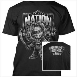 new black sunday chucky raiders nation sier men&8217s t-shirt