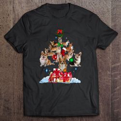 pembroke welsh corgi christmas tree shirt