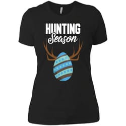 hunting season cute bunny funny easter t-shirt boys girls next level ladies boyfriend tee