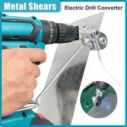 electric drill convert shears plate cutter metal sheet cutter tool free cutting tool nibbler sheet metal cut electric